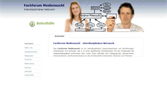 Desktop Screenshot of fachforum-mediensucht.de