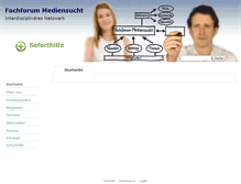 Tablet Screenshot of fachforum-mediensucht.de